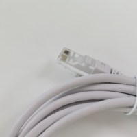 Câble Ethernet LAN UTP Cat5e, 26AWG, 4 paires, 3 mètres, RJ45 plaqué or, gaine PVC LSZH, conducteur CCA, certifié CE