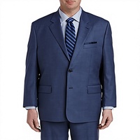 Setelan Formal Pria Mewah, Bahan Velour Bernapas, Jahitan Rapi, Tiga Potong, Kancing Satu Baris, Gaya Italia, 360 Gram, Kerah V, Kancing Depan