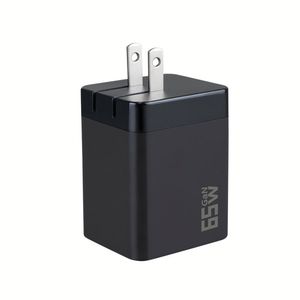 High 65W GaN Multi Port 3 in 1 Retractable Telescopic PD Super Fast Charging Head Adapter US Wall Phone Charger <b>Plug</b> for iPhone - Product Image 5