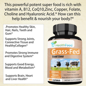 Custom Label Grass Fed Beef Liver Capsules Contains Bovine Liver Grow Stronger Joints Ligaments Tendons Immune Support Capsules - Product Image 6