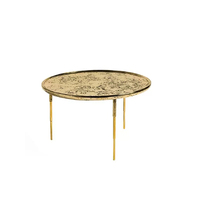 Table de salle à manger extensible 8 places en verre trempé, style arbre rouge moderne, design créatif, ensemble de table à thé
