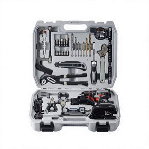 Boîte à outils écologique allemande, ensemble d'outils électriques et de quincaillerie, boîte à outils pour la maison, coffret cadeau, boîte à outils de remise en main - Product Image 1