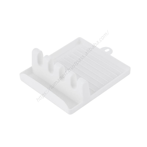 Soporte para Cucharas Antideslizante para Cocina S012, Tapa de Plástico con Almohadilla Antiderrames, Estante de Almacenamiento Multifuncional - Product Image 3