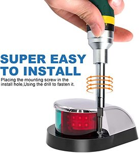 Offre Spéciale S.S.304 House 12V feux <span class=keywords><strong>de</strong></span> navigation arrière marine Vert/rouge led ou Tunngsten - Product Image 5