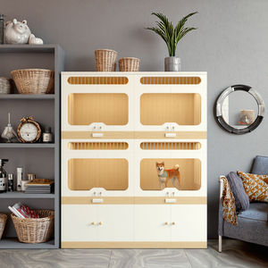 Caseta para <span class=keywords><strong>Perros</strong></span> de Interior Comercial con Estructura de Madera, Jaula Grande para <span class=keywords><strong>Perros</strong></span>, Adecuada para Hoteles para Mascotas, Pensiones Caninas y Casetas - Product Image 5