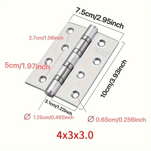 Ssr Stainless Steel Hinge 4 Inch 180 Degree Adjustable Door Window Use Modern Design Easy Installation - Product Image 5