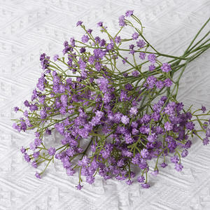 Boule Fleurs Gypsophila para Boda, Gypsophila Artificial al por Mayor, Flores de Gypsophila Rosa de Tacto Real, Centros de Mesa para Pared - Product Image 4