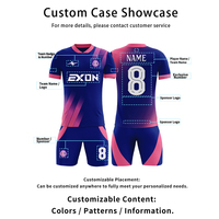 Hochwertige Maßgefertigte Himmelblaue Fußballtrikots Fan-Edition Atmungsaktiv Sublimiertes Silikon-Logo oder Stickerei Polyester Spandex