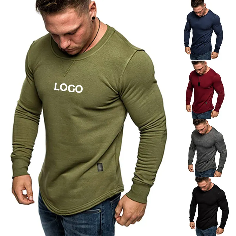 Camicie da corsa di Design Premium abbigliamento Fitness da uomo Quick Dry Custom t-shirt da palestra a maniche lunghe allenamento abbigliamento da uomo