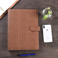 Porte-documents A4 en cuir personnalisé avec logo, organiseur de documents, classeur à anneaux pour bureau – Vente en gros