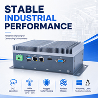 Komputer Mini Industri Tanpa Kipas TouchWo Embedded PC Intel Core I5/i7 Generasi ke-10 DDR4 32GB M.2 NVMe 5GbE LAN RS232 GPIO Stok Tersedia