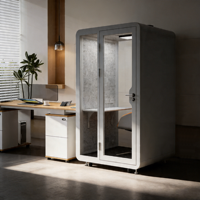 Cabine Acoustique Modulaire Anti-Bruit pour Bureau, Pod de Réunion Portable, Cabine Insonorisée pour Conférence
