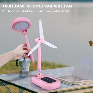 Lampu Meja Belajar Modern <span class=keywords><strong>2</strong></span>-in-1 Tenaga Surya & Pengisian Daya USB DC, Lampu LED Isi Ulang dengan Kap Lampu ABS, Dudukan Bohlam B22 - Product Image 6