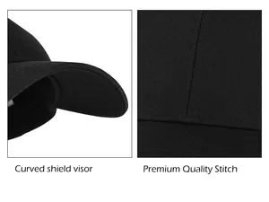 Unisex Baumwolle flache Baseballmütze einstellbar unkonstruiert einfach Sport Vatermütze für Herren und Damen