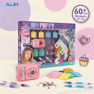 Kit de Manualidades AiJH con Pegatinas 3D para Niños, Crea Más de 60 Pegatinas y Dijes, Regalos de Arte y Manualidades para Niñas de 6 Años en Adelante - Product Image 5