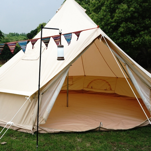 Tente cloche Bell-400, simple couche, <span class=keywords><strong>une</strong></span> chambre, imperméable, quatre saisons, luxe, camping en plein air, glamping, <span class=keywords><strong>yourte</strong></span>, poteaux en aluminium, PVC - Product Image 4