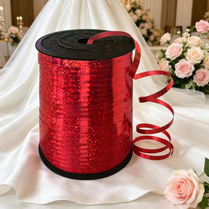 Party Love Red Shiny Ribbon 500m Party Decorations For Elegant Decor for Special Occasions - Product Image 6