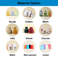 Sac fourre-tout en toile organique épaisse avec cordon de serrage, pochette cosmétique durable en coton, organisateur de rangement réutilisable pour bouteilles, idéal pour un usage quotidien