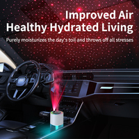 280ml chambre USB humidificateur de bureau Mini Portable silencieux brume fraîche ultrasons électrique veilleuse voiture flamme humidificateurs d'air