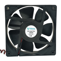 Ventilateur d'ordinateur axial silencieux 12V DC 120mm à haut débit d'air (CFM), contrôle PWM, indice de protection IP65, pales en plastique, double roulement à billes, prise en charge OEM/ODM