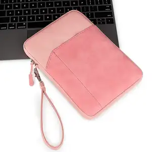 Factory Wholesale Laptop PU Leather Sleeve Pouch Tablet PC Cover Case Laptop Bag for iPad Mini Air