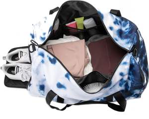 Muestra Gratuita de Bolsa Deportiva Impermeable para Gimnasio y Viajes con Compartimento para Zapatos, Bolsas de Lona con Logotipo Personalizado de Fábrica - Product Image 4