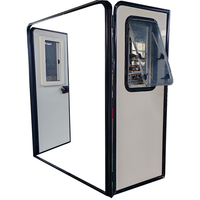 Portes de camping-car, double porte RV avec fenêtre coulissante à coins arrondis 400x700mm pour fourgon aménagé