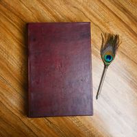 Journal intime vintage en cuir véritable antique avec carnet de notes en papier de coton rechargeable fait à la main