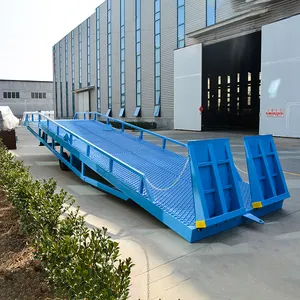 SECSUN 10ton adjustable hydraulic yard ramp container dock ramp mobile loading ramp for sale