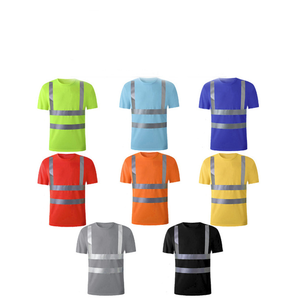 Ama-zonベストセラートップ<span class=keywords><strong>100</strong></span>人が使用安全ワークTシャツ反射ベストカスタムロゴ安全ベスト反射ポリエステルワークウェア - Product Image 6