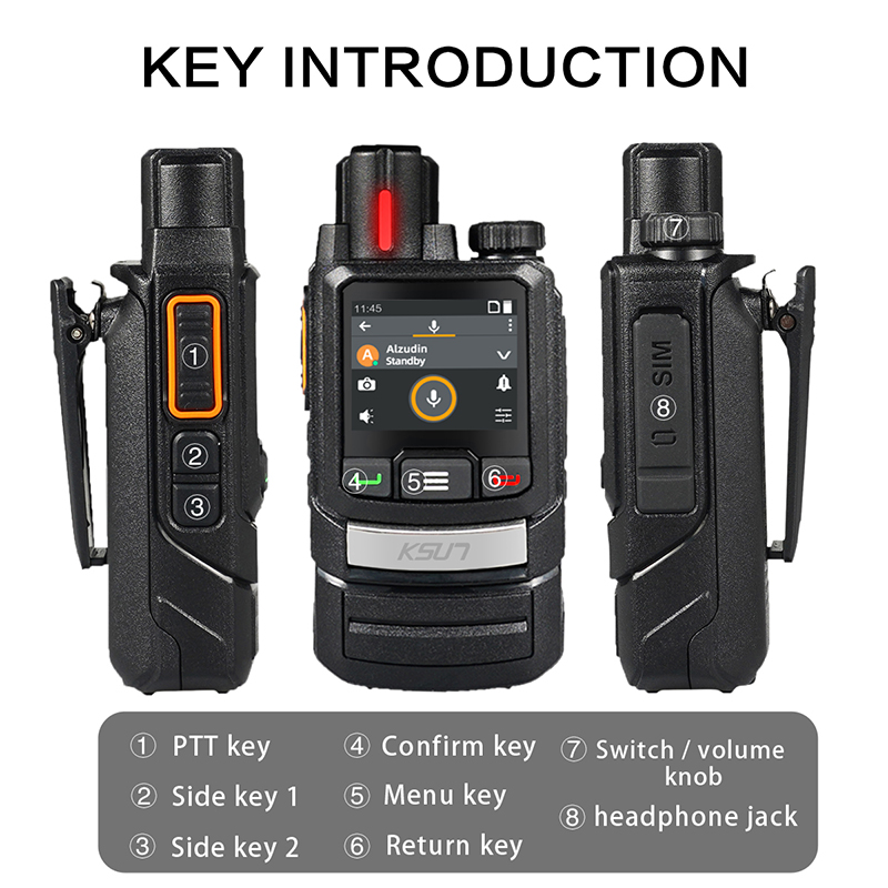 KSUN ZL60 PTT GSM POC Radio - 1000 Mile Range Group Call