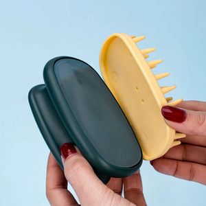 Peignes de massage capillaire en silicone pour nettoyer le cuir chevelu, exfolier et favoriser la croissance des cheveux - Product Image 4