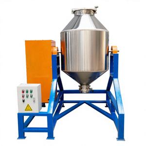 Mélangeur à double cône de 300 kg en acier inoxydable pour poudres, machines de mélange pour produits chimiques, aliments et matériaux secs - Product Image 1