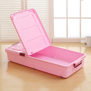 Bathroom Large <strong>Under</strong> <strong>the</strong> <strong>Bed</strong> with Lids Saving Space Stackable <strong>Plastic</strong> <strong>Box</strong> <strong>Storage</strong> - Product Image 2