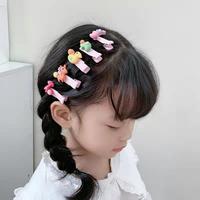 Lot de 10 mini pinces à cheveux colorées en plastique, motif fruits sucrés, pour enfants, bébés et petites filles - Vente en gros