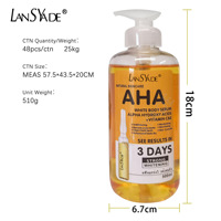 Essence liquide anti-âge éclaircissante réparatrice hydratante en flacon miniature de vitamine C OEM 500 ml