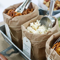 Sachet d'emballage alimentaire jetable anti-graisse, écologique, en papier kraft de qualité alimentaire pour tartes, frites, hamburgers et snacks