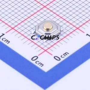 YTSC005A0172501B Tactile Switch SMD-4P,5.2x5.2mm Switch Single Pole Single Throw Round Button 2.5N Vertical Mount - Product Image 1