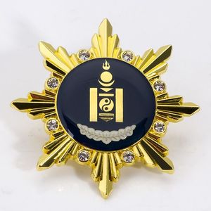 <span class=keywords><strong>Créations</strong></span> personnalisées de badges en résine plaquée or pour célébrations honorifiques - Product Image 1