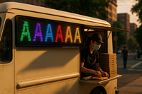 32128 PLUS personnalisable App-Panneau de signalisation LED programmable USB 5V défilement Message Light Matrix Panel pour la publicité de vitrine