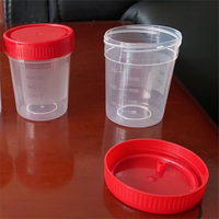 Contenedor de recolección de muestras de orina médica de hospital Contenedor de orina estéril desechable 120ml 250ml