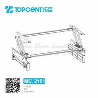 TOPCENT OEM Salle à manger moderne en métal Table pliante mécanisme Soft Close Desk Lift ressort à gaz Charnière Table basse Ascenseur