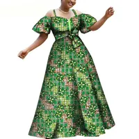 Robe africaine pour femme, design de mode décontracté personnalisé, tissu imprimé wax