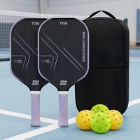 Ensemble complet de raquettes de pickleball en fibre de carbone T700