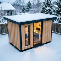 Modèle de maison miniature portable, cabine de bureau modulaire, solution d'espace de travail extérieur, structure préfabriquée, installation rapide