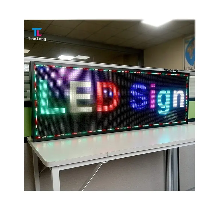 Digital Signage Program Driver Programming 4g 12v Strip Light with Panel Sign Programmable Led Panel Outdoor Capacitive Indoor
