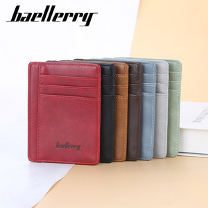 Baellerry <b>Card</b> <b>Holder</b> 4 Inch PU Leather Anti Magnetic Credit <b>Card</b> <b>Wallet</b> Red - Product Image 4