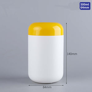 บรรจุภัณฑ์อาหารเสริมแบบพิมพ์ซิลค์สกรีน ยี่ห้อเอเชีย สำหรับเยลลี่และน้ำตาล  ขนาด 500 มล. 1000 มล.  ฝาเกลียว  วัสดุ PET เกรดอาหาร รับผลิตตามสั่งขายส่ง - Product Image 2