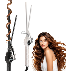 Moehair <span class=keywords><strong>9Mm</strong></span> Nhỏ Wand Curling Sắt Curling Sắt Chuyên Nghiệp Gốm Tourmaline Lớp Phủ Thùng Tóc Curler Với Màn Hình LCD Hiển Thị - Product Image 1