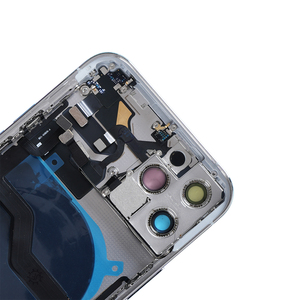 غطاء بطارية بجودة أصلية جديد، هيكل زجاجي وكابلات مرنة لهاتف iPhone 12 Pro و 12 Pro Max مع شعار وتصميم شريطي - Product Image 4